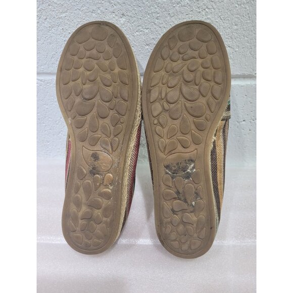 BOC Espadrille Flats Slip On Shoes Striped Born Concepts 7.5 C87223 - Picture 5 of 10